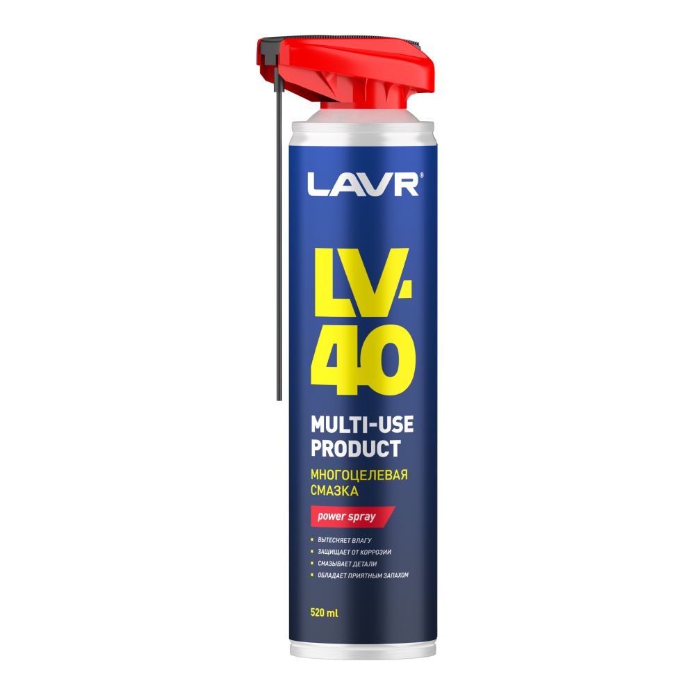 Смазка многоцелевая LV-40 (аналог WD-40) 520мл LAVR